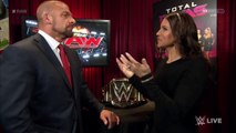 Stephanie McMahon and Triple H Backstage Segment