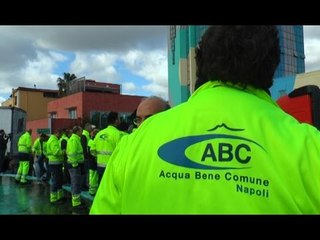 Napoli - Acqua, i lavoratori Abc dicono basta al commissariamento (26.02.16)