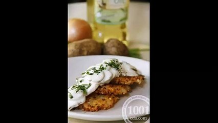 Картофельные котлеты с грибным соусом