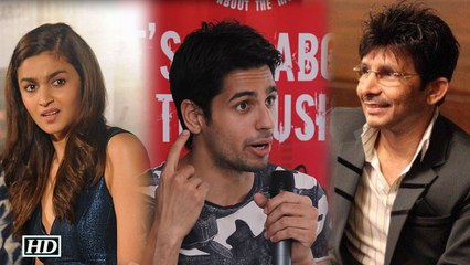 KRK Trolls Alia Bhatt Sidharth Lashes Out In Anger