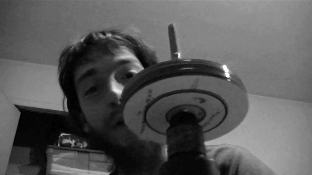 Compact discs (CD, DVD) on a black and decker 1200 rpm power drill out of complete boredom!