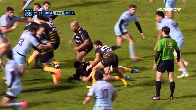 SITE OFFICIEL STADE MONTOIS RUGBY - 2ème essai J. CABANNES- SMR vs BOURGOIN