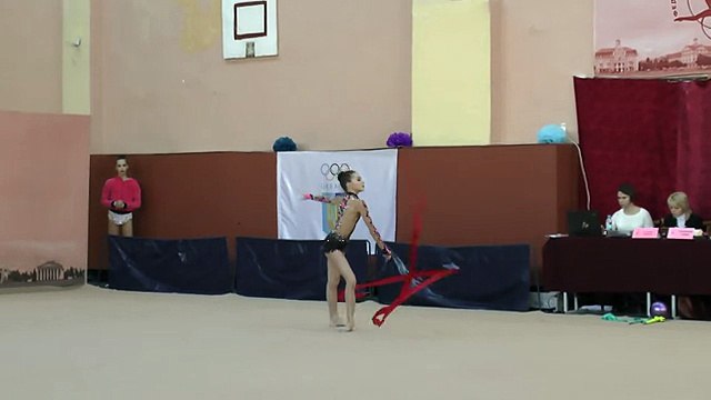 Левинсон Галина (лента) 07.02.2016 Художественная гимнастика. Чемпионат Черниговской области
