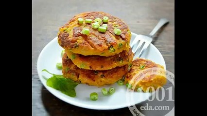 Картофельные котлеты с зеленым горошком