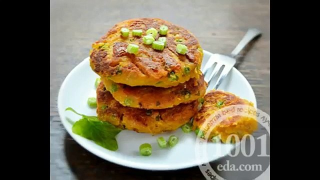 Картофельные котлеты с зеленым горошком