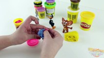 ♥ Bunny Bugs Daffy Duck & Jerry Play Doh Looney Tunes & Tom and Jerry Cartoon Episode in Playough