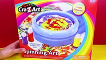 Cra Z Art Spinning Art Painting Set CHALLENGE Toy Review Kid Friendly Art Competition Disn