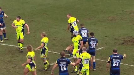 Vadim Cobilas couldn't do too much about his accidental header during Worcester Warriors on daily motion