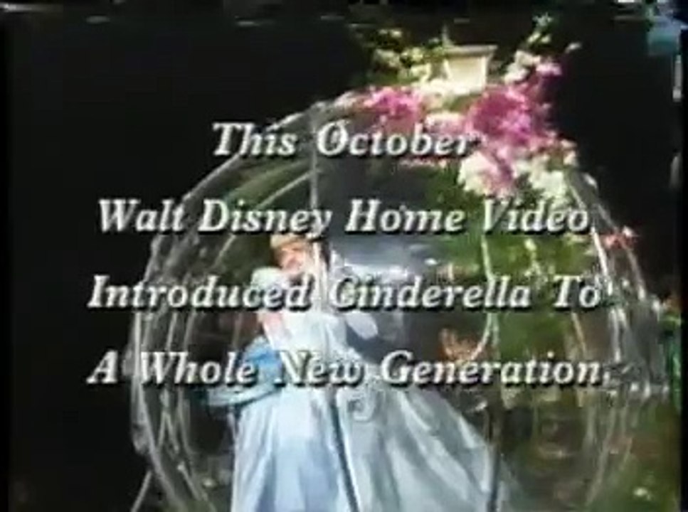 1995 Cinderella VHS commercial
