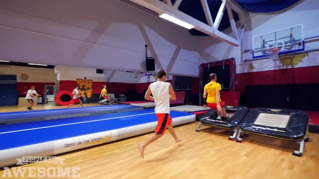 Extreme basketball dunks by the Dunking Devils!