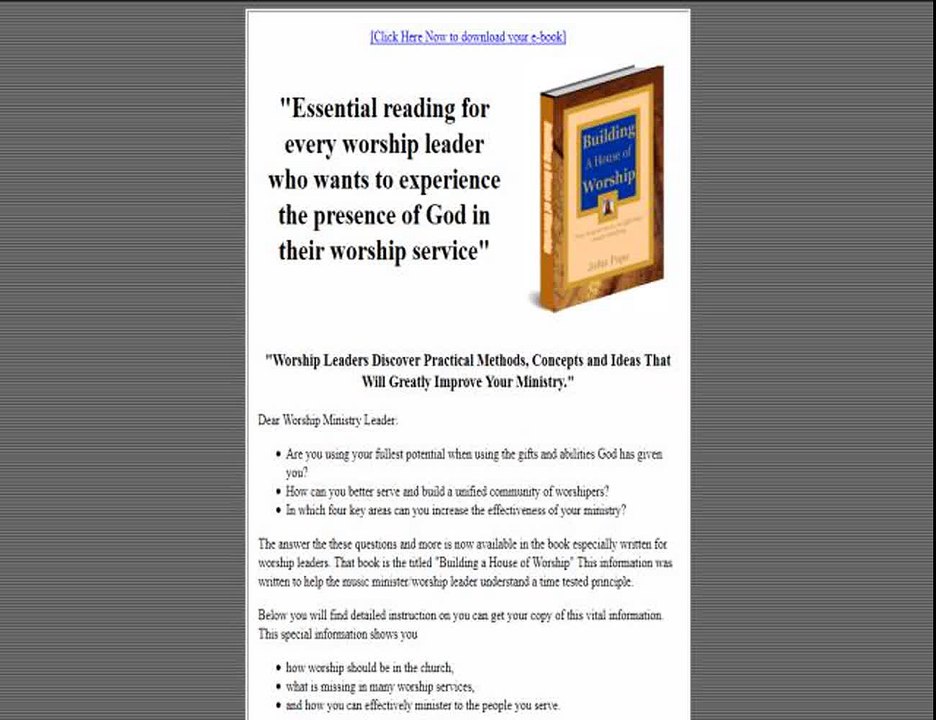 "Building a House of worship"