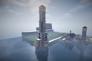 Minecraft Lighthouse Project - 118 m Tall Lighthouse Timelapse