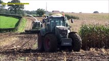 Mais Hakselen 2014 : Vital Laschet, modderen in de mais, Claas Jagaur 960, 2x Fendt 930