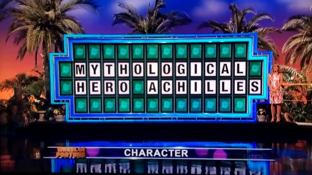 Wheel Of Fortune Mythological Hero Achilles Fail Video Dailymotion