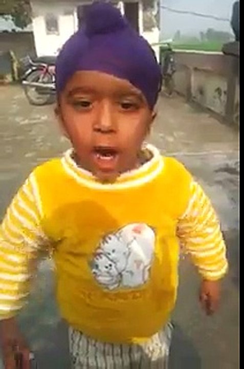child singing song