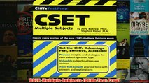 Download PDF  CSET Multiple Subjects Cliffs Test Prep FULL FREE