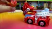 Daniel Tigers First Day of School with Barney Rescue Bots Rescue Squad Mater Lightning McQueen Fire