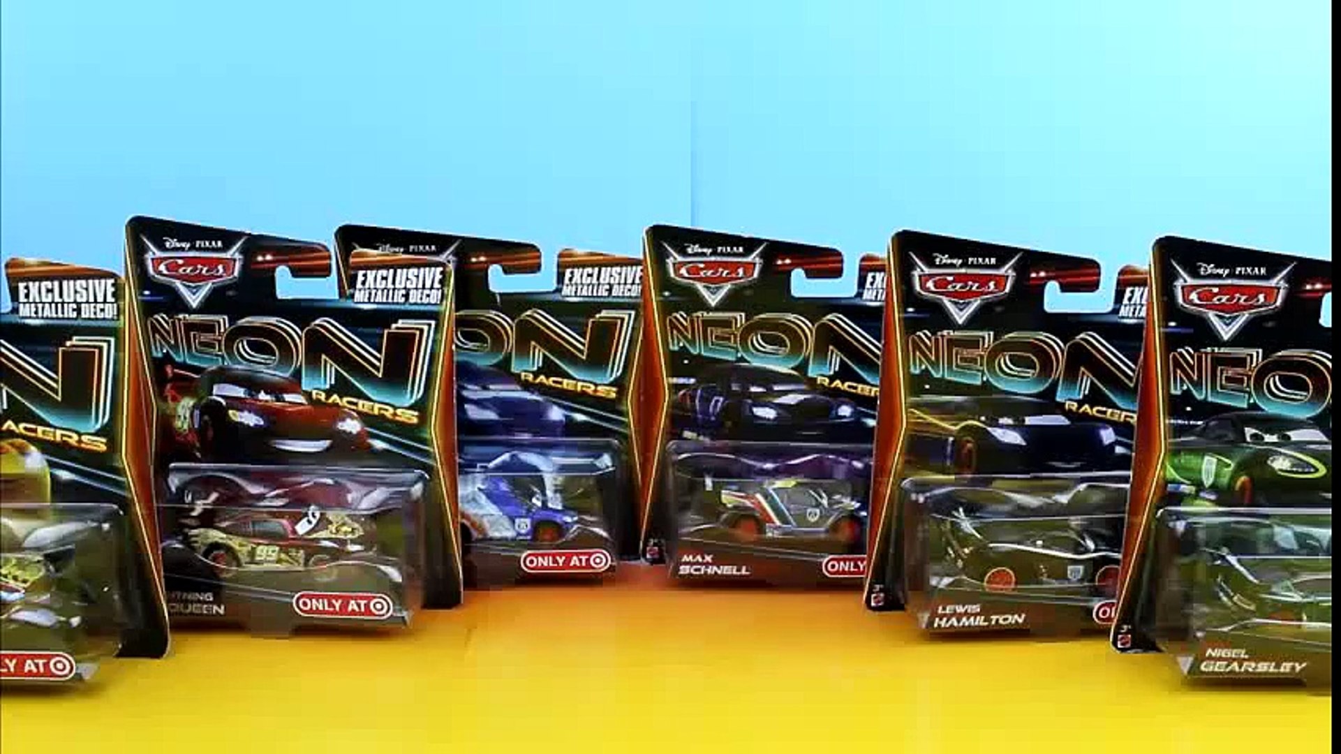 Disney Cars Neon Racers Lightning McQueen, Max Schnell, Lewis