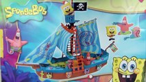 SPONGEBOB SQUAREPANTS Pirate Ship Playset Toy Review Family Unboxing Video