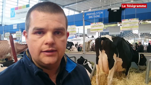 Paris. Rencontre avec un éleveur de Moréac au Salon de L'agriculture