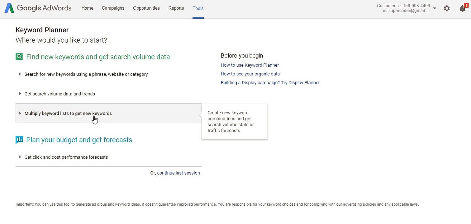 How to use Google Keyword Planner for SEO in 2016