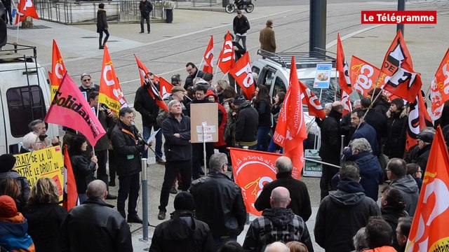 Brest. 350 personnes contre la réforme du droit du travail