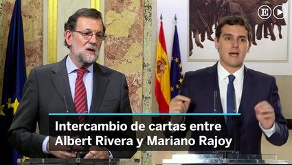 Intercambio de cartas entre Rajoy y Rivera