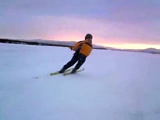 зимний кайтинг.