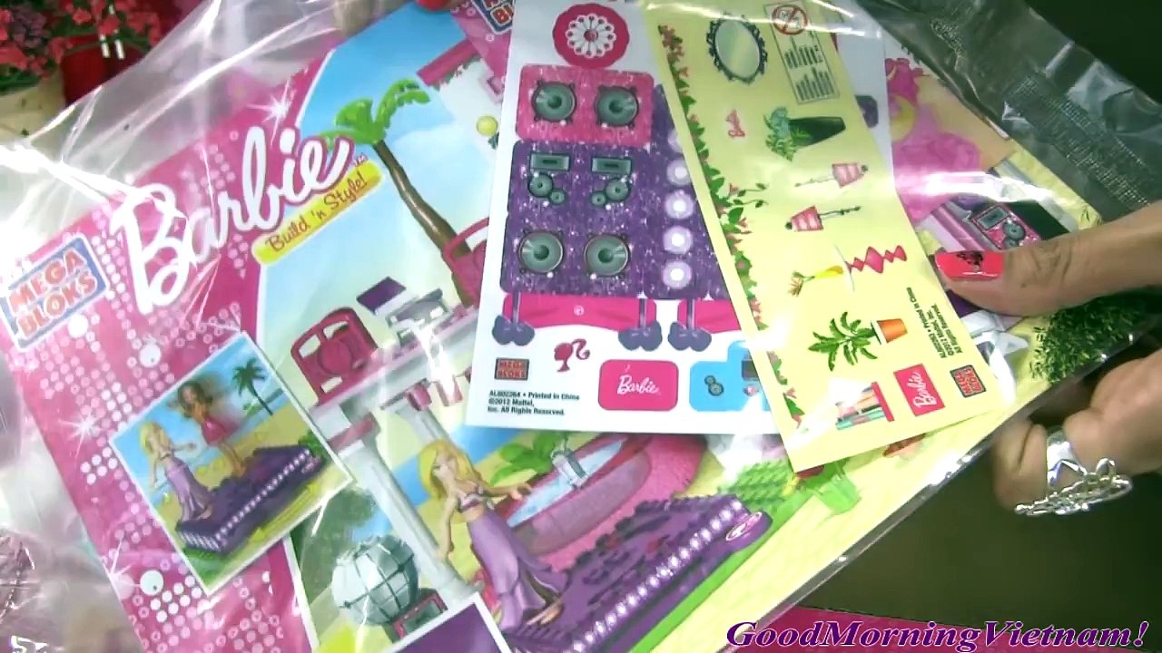 Lego Mega Bloks Nhà Nghỉ Mát Của Barbie 2016 (Chị Bí Đỏ) Mega Bloks Barbie bea