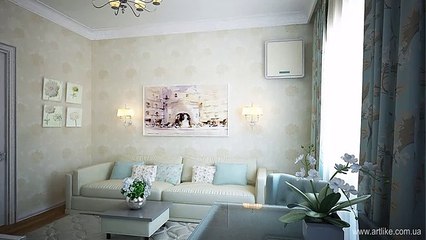 Дизайн 2 комнатной квартиры в стиле Laura Ashley (Лора Эшли), 56 м2