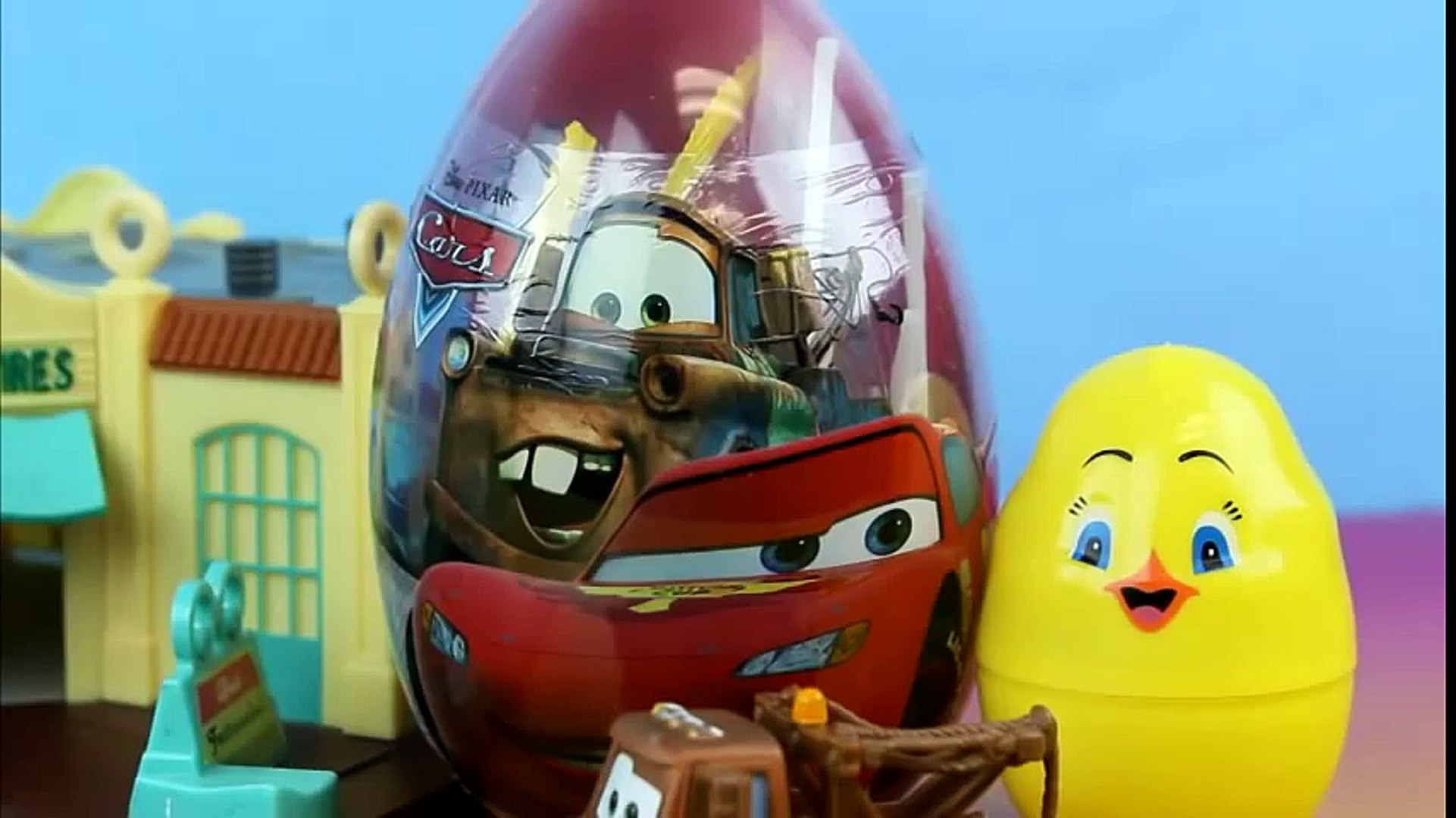Disney Pixar Cars Lightning McQueen & Mater celebrate Easter Surprise Eggs & Easter Bunny - video Dailymotion