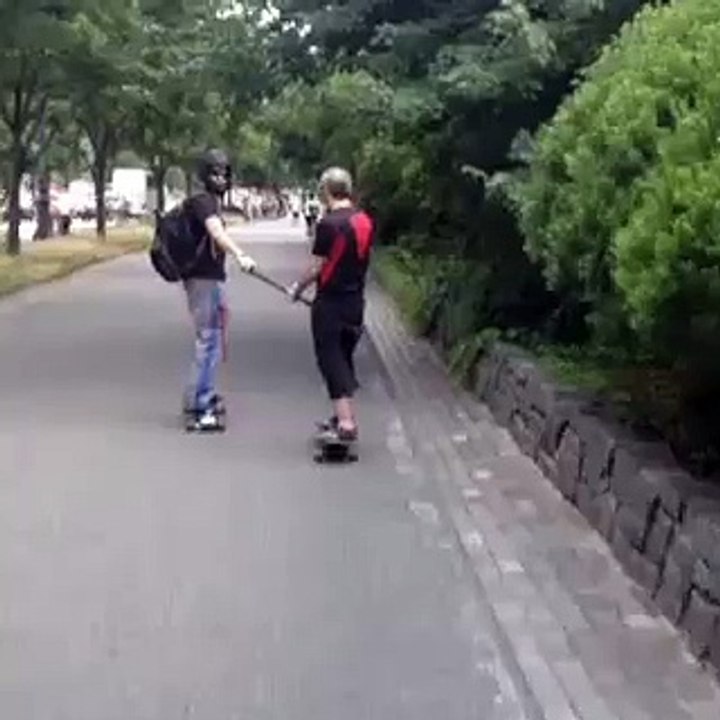 Home made electric skateboard