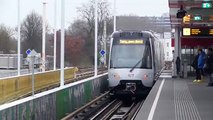 Testrit nieuwe RET metro 5701 5702 op Capelsebrug Rotterdam over lijn C
