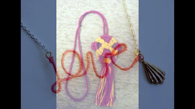 Кулон из мулине