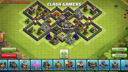 9.Seviye Köy Binası - Ganimet Koruma Düzeni - Anti Dev ve Goblin ( th9 farming base)
