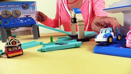 Мультфильмы про машинки - Робокар Поли - Игрушечные Машинки и Умная Трасса
