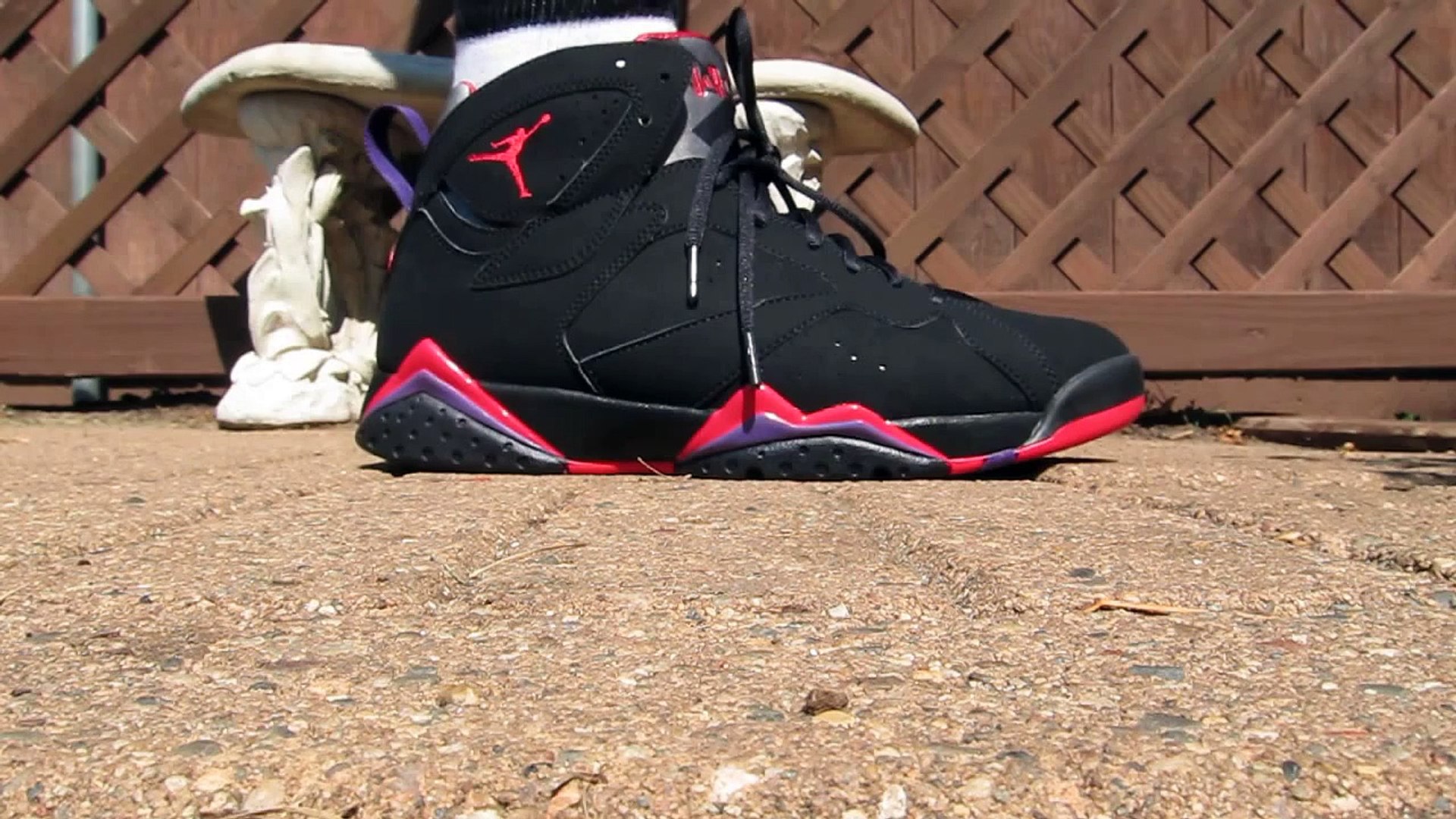 jordan 7 on feet