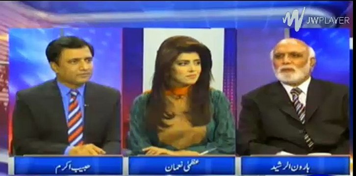 Ap MQM join ker lain - Intense discussion between Haroon Rasheed and Habib Akram regarding Altaf Hussain