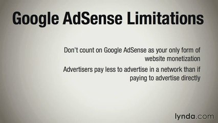 Understanding limitations Google AdSense