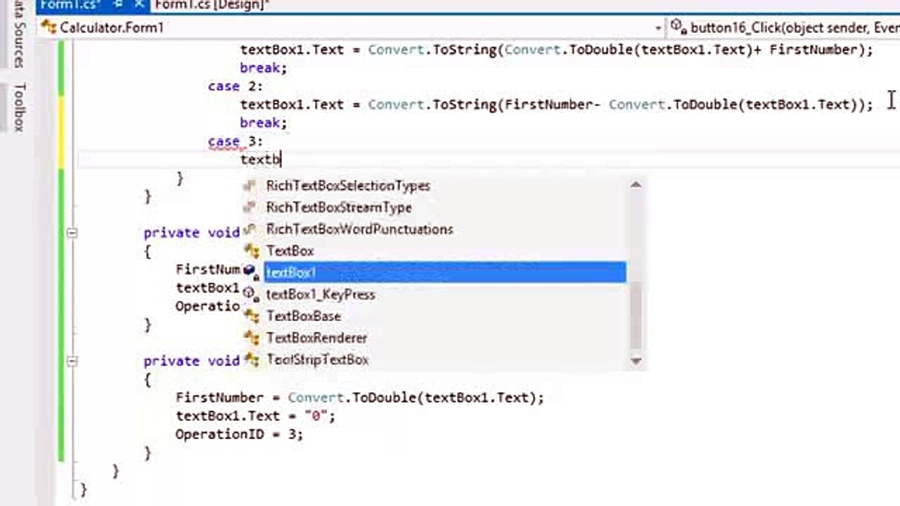 How To Make Basic Calculator - C#_clip10