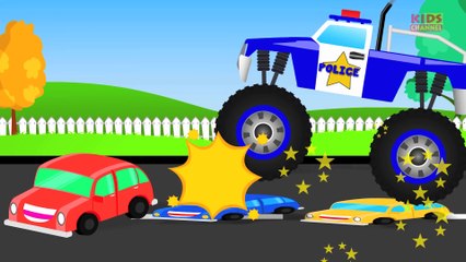 Monster Truck Stunt   Monster Truck Videos For Kids   Monster Trucks For Children
