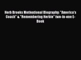 Read Herb Brooks Motivational Biography: America's Coach & Remembering Herbie two-in-one E-Book