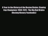 Read A Year in the History of the Boston Bruins: Stanley Cup Champions 1969-1970 : The Big