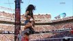 part two-AJ fight segment & cheer-WWE WRESTLEMANIA 31'2015 AJ Brooks as AJ Lee&Paige vs The Bella Twins,spider outfit