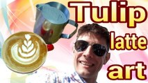 Latte art tulip tutorial
