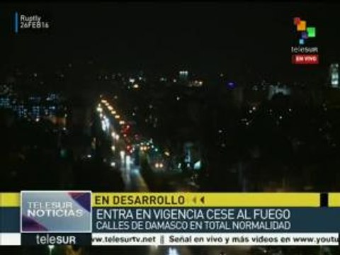 Inicia cese al fuego en Siria, Damasco registra tranquilidad