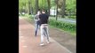 Whatsapp funny videos 2016 - Girl on bike runs into guys fighting funny clip @whatsapp #whatsapp -
