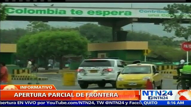 Venezuela reabre parcialmente la frontera con Colombia para permitir retorno de vehículos