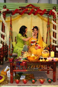 Latest ideas for Mehndi Stage Decorations, Mehndi Function - Latest and Trendy Mehndi Stage Decoration Plans - Asian Mehndi Arrangements - Mehndi Stage Decor Ideas on Pinterest