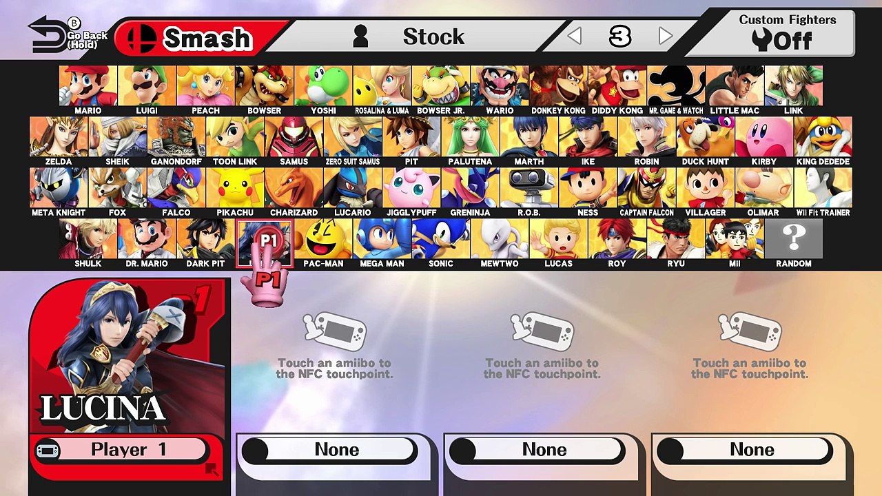 Lucina Character Select Easter Egg (Smash Wii U)